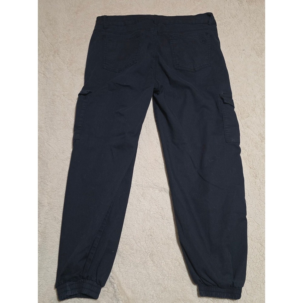 V.I.P. Jeans Black Cargo Joggers Size 17 - Picture 5 of 6